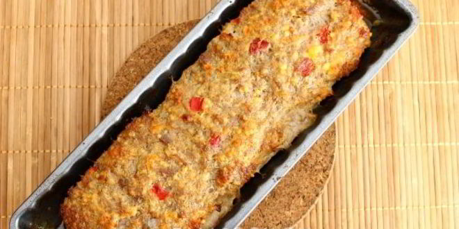 Рецепт мясной хлеб с пшеном и болгарским перцем