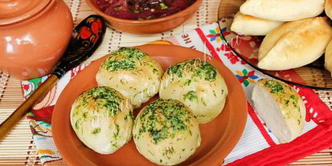 Рецепт пампушки с чесноком к борщу