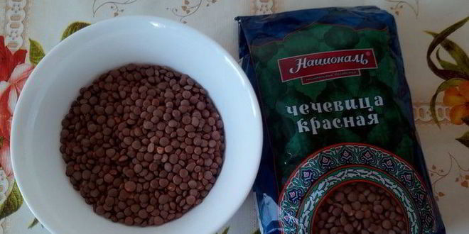 Рецепт постный хлеб с чечевицей и жареным луком