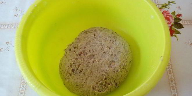 Рецепт постный хлеб с чечевицей и жареным луком