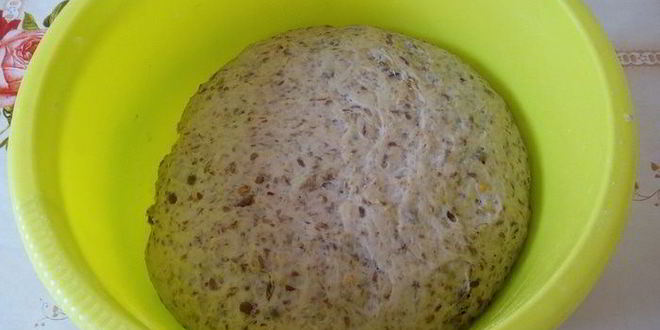 Рецепт постный хлеб с чечевицей и жареным луком