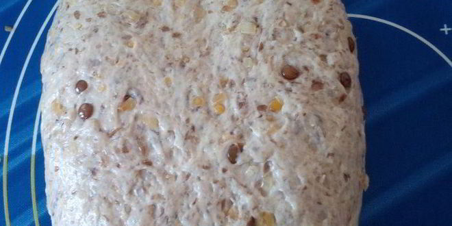 Рецепт постный хлеб с чечевицей и жареным луком