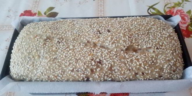 Рецепт постный хлеб с чечевицей и жареным луком