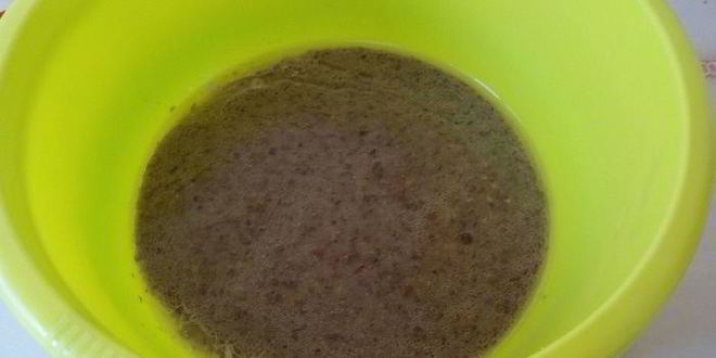 Рецепт постный хлеб с чечевицей и жареным луком