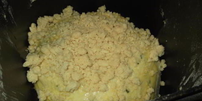 Рецепт пшеничный хлеб с моцареллой и штрейзелем