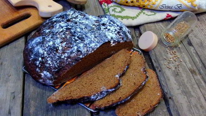 Рецепт Ржаной хлеб с тмином и кориандром