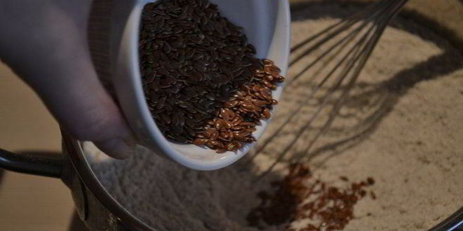 Рецепт ржаной хлеб с тыквенными и льняными семечками