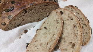 Рецепт Смешанный хлеб с тыквенными семечками и бальзамическим уксусом