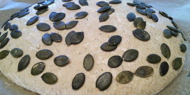 Рецепт смешанный хлеб с тыквенными семечками и бальзамическим уксусом