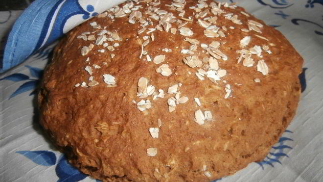 Рецепт Цельнозерновой бездрожжевой хлеб