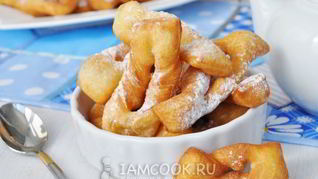 Рецепт Хворост на кефире