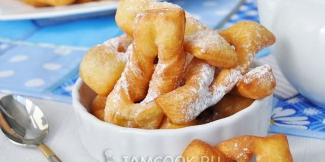 Рецепт хворост на кефире