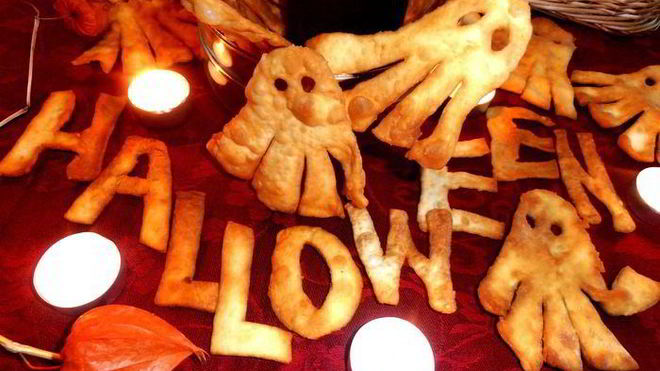 Рецепт Хворост веселый halloween