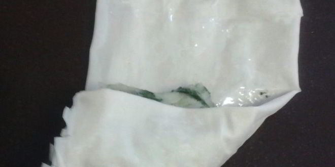 Рецепт конвертики из теста фило со шпинатом и картофелем