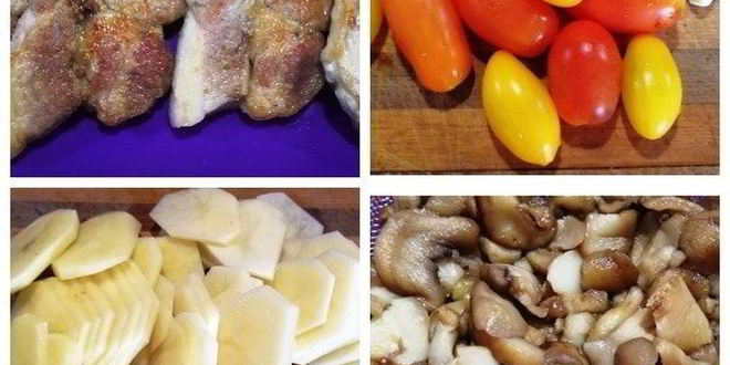 Рецепт конвертики со свининой и картофелем