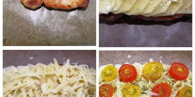 Рецепт конвертики со свининой и картофелем