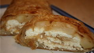 Рецепт Лаваш с яблоками и творогом