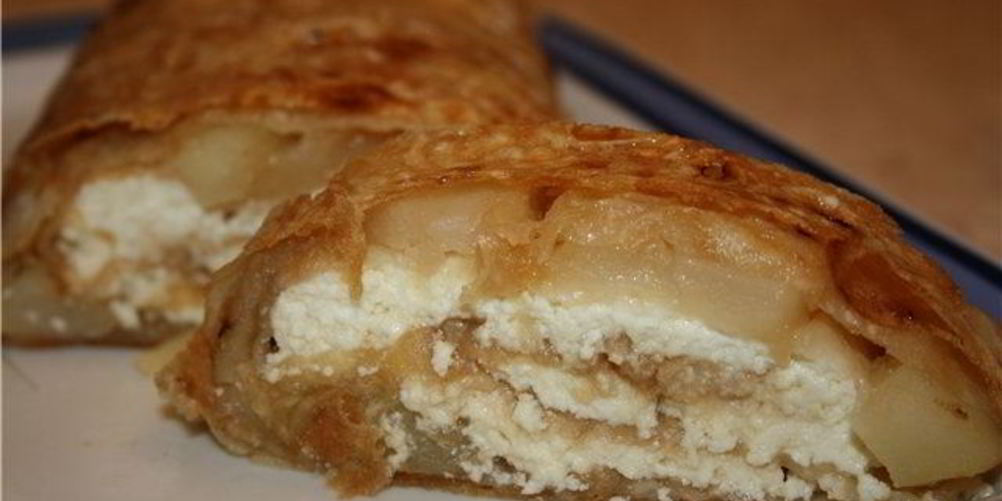 Как приготовить лаваш с яблоками и творогом