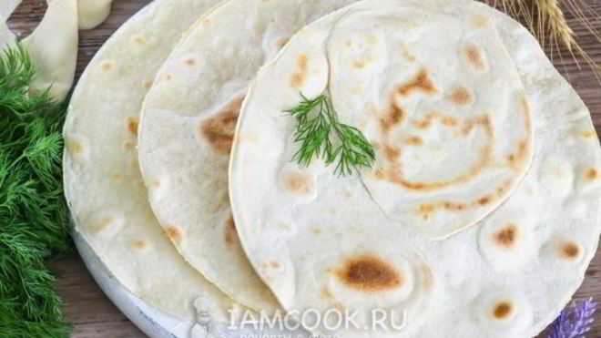 Рецепт Постный лаваш