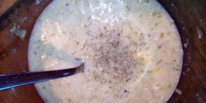 Рецепт блинчики-лепешки из кабачков с майораном