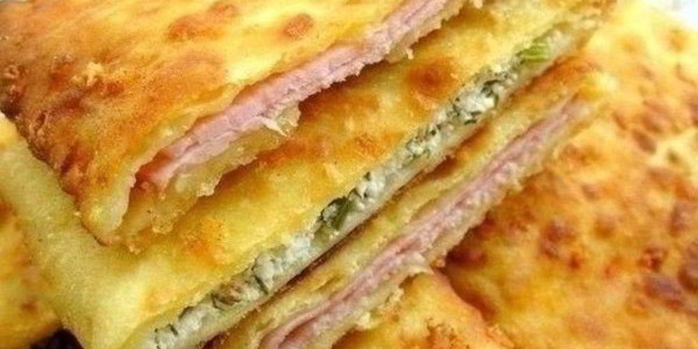 Как приготовить быстрые лепешки из сыра с начинкой