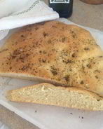 Фокачча с полентой