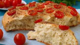 Рецепт Фокачча с помидорами черри и ароматными травами