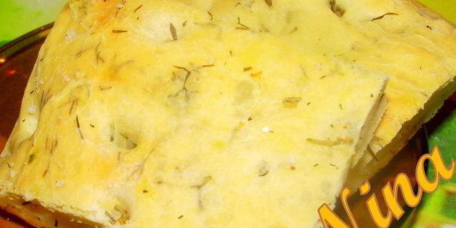 Рецепт фокачча с травами