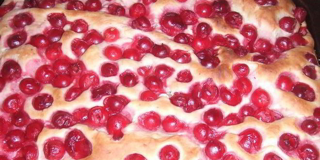 Рецепт фокачча с вишней xxl