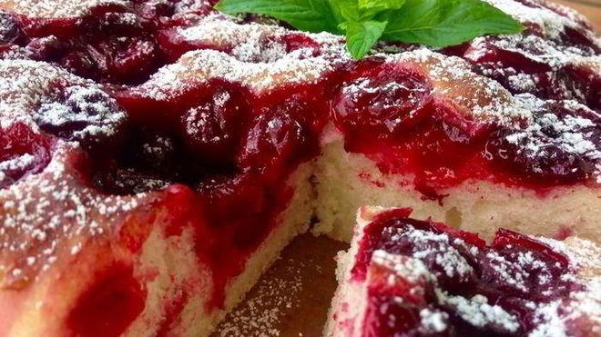 Рецепт Фокачча с вишней