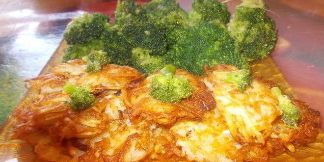 Рецепт капустка брокколи с картофельными лепешками