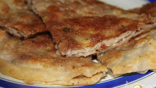 Рецепт Китайские лепешки с мясом Роу Бинг