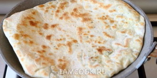 Рецепт лепешки на кефире с начинкой