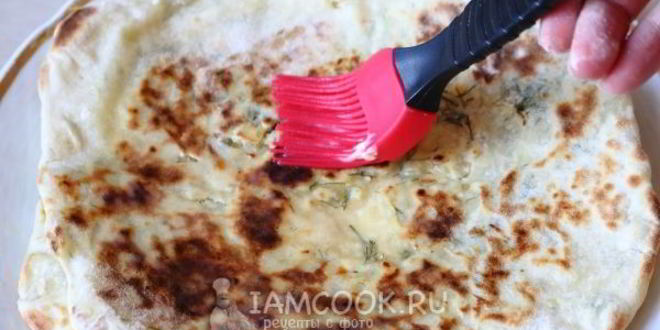 Рецепт лепешки на кефире с начинкой