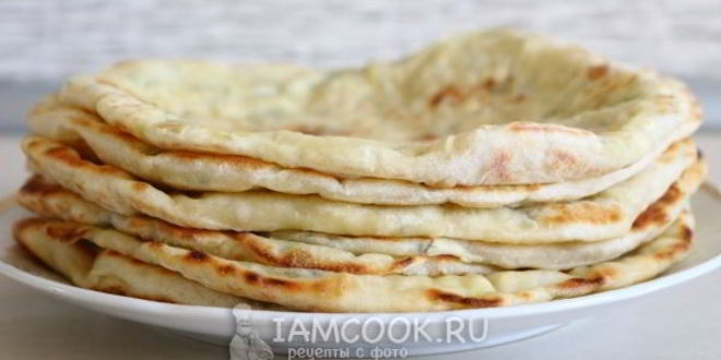 Рецепт лепешки на кефире с начинкой