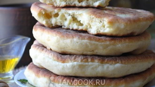 Рецепт Лепешки на простокваше на сковороде