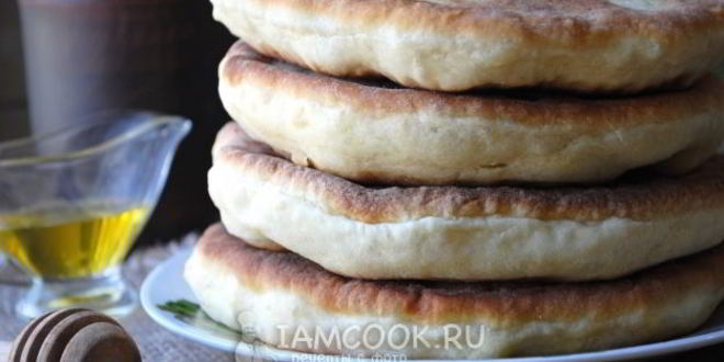 Рецепт лепешки на простокваше на сковороде