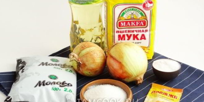 Рецепт лепешки с луком на сковороде