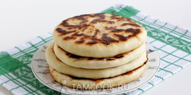 Рецепт лепешки с начинкой из риса и яйца