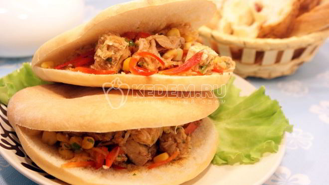 Рецепт Лепешки с начинкой