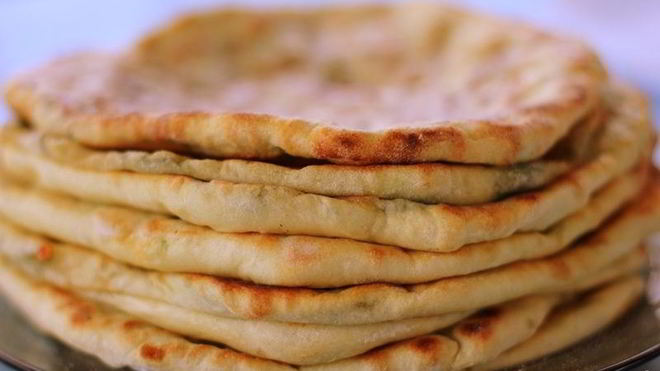 Рецепт Лепешки с сыром и зеленью