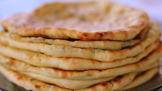 Рецепт Лепешки с сыром и зеленью