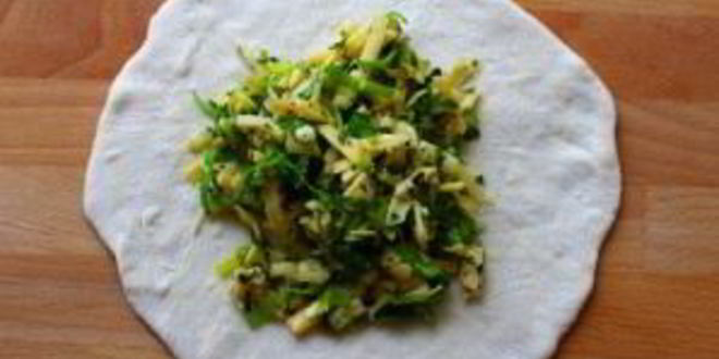 Рецепт лепешки с сыром и зеленью