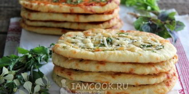Рецепт лепешки с сыром в духовке