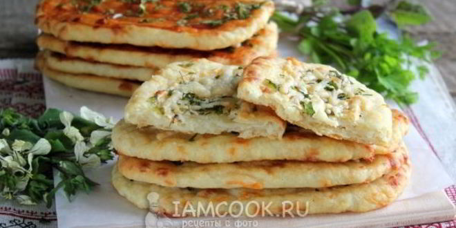 Рецепт лепешки с сыром в духовке