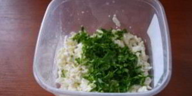 Рецепт лепешки с творогом и зеленью