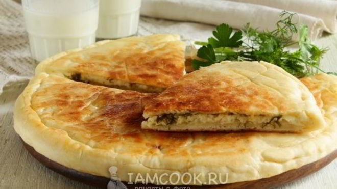 Рецепт Лепешки с творогом на кефире на сковороде