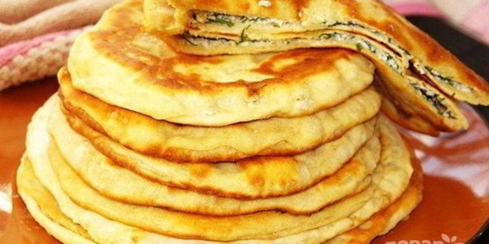 Рецепт лепешки с луком на сковороде