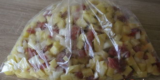 Рецепт лепешки тортилья с картофелем и свининой