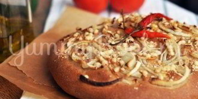 Рецепт луковая фокачча с сыром